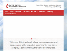 Tablet Screenshot of davisumc.org